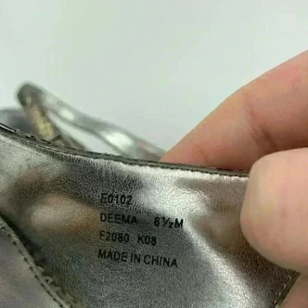 New Calvin Klein heels size 6.5 Deema gray suede
